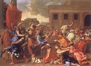 Nicolas Poussin The Abduction of the Sabine Women oil painting